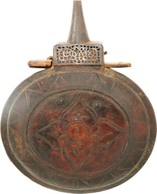 RARE ITALIAN (TUSCANY) POWDER FLASK C.1600