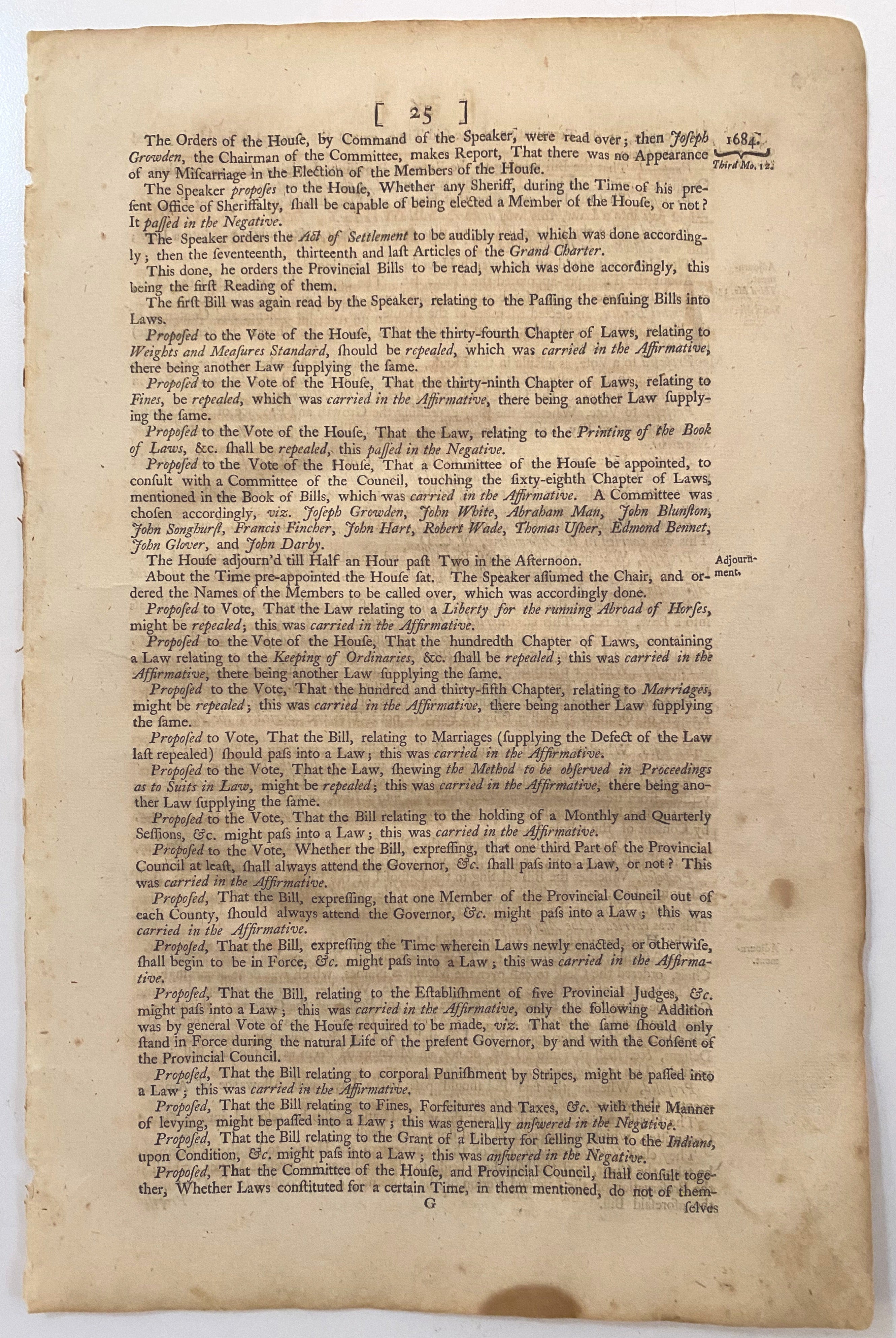 ACTUAL PAGE PRINTED BY BENJAMIN FRANKLIN IN 1752