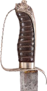 FINE AUSTRIAN SILVER HILTED CAVALRY SWORD C.1750-60
