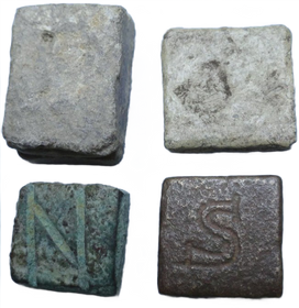 BYZANTINE NOMISMA SCALE WEIGHTS 8TH-10TH CENTURY AD