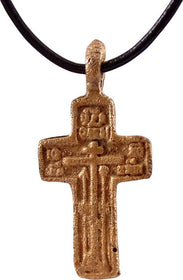 EASTERN EUROPEAN CROSS NECKLACE, 17th-18th CENT JEWELRY