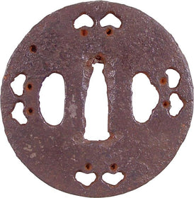 JAPANESE SWORD GUARD TSUBA, EDO PERIOD