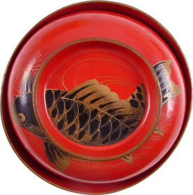JAPANESE LACQUER BOWL, OWAN. MEIJI PERIOD, BEFORE 1912