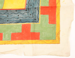 RARE TANTRIC BANNER, YANTRA. 19TH CENTURY OR EARLIER - Fagan Arms