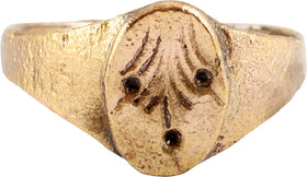 RENAISSANCE EUROPEAN RING, 16TH-17TH CENTURY AD, SIZE 8 ¼