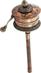 EXCEPTIONAL EARLY TIBETAN PRAYER WHEEL