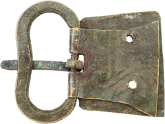 FINE AND RARE ROMAN BELT BUCKLE FROM A LEGIONARIE’S PLATE ARMOR, LORICA SEGMENTATA - Fagan Arms