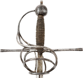 ITALIAN THREE BAR SWEPT HILTED RAPIER C.1600