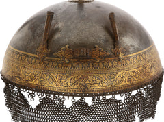 FINE 17TH CENTURY RAJASTHAN HELMET, KULAH KHUD - Fagan Arms