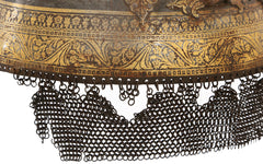 FINE 17TH CENTURY RAJASTHAN HELMET, KULAH KHUD - Fagan Arms