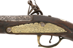 OTTOMAN TURKISH FLINTLOCK PISTOL, LATE 18TH CENTURY - Fagan Arms
