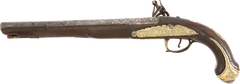 OTTOMAN TURKISH FLINTLOCK PISTOL, LATE 18TH CENTURY - Fagan Arms