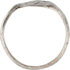MEDIEVAL EUROPEAN SIGNET RING, 8TH-11TH CENTURY, SIZE 9 ¼ - $110 - Fagan Arms
