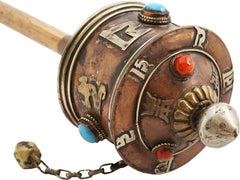 TIBETAN PRAYER WHEEL, 17th-19th CENTURY - Fagan Arms