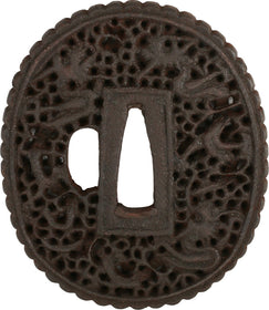 JAPANESE SWORD GUARD, TSUBA, 18TH CENTURY