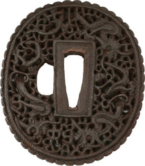 JAPANESE SWORD GUARD, TSUBA, 18TH CENTURY - Fagan Arms
