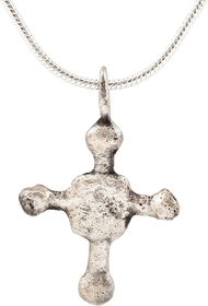 MEDIEVAL CHRISTIAN CROSS NECKLACE C.800-1000 AD