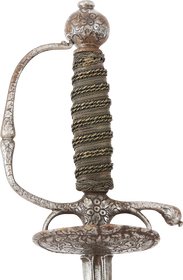 NORTH ITALIAN SHELL GUARD RAPIER C.1700