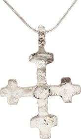 CRUSADER'S CROSS PENDANT NECKLACE, 11TH-13TH CENTURY