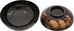 JAPANESE LACQUERED COVERED BOWL, OWAN - Fagan Arms