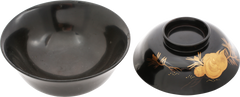 JAPANESE LACQUER BOWL AND LID OWAN - Fagan Arms
