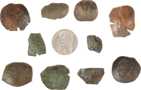 BYZANTINE CUP COINS