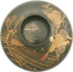 FINE JAPANESE LACQUERED BOWL AND COVER, OWAN - Fagan Arms