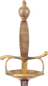 SPANISH OR ITALIAN DUELING RAPIER, EARLY 18th CENTURY