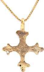 MEDIEVAL EUROPEAN CROSS PENDANT NECKLACE, 13TH-15TH CENTURY AD - Fagan Arms