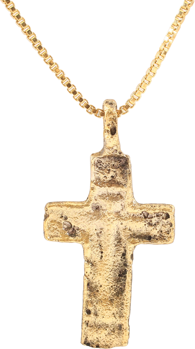 LATE MEDIEVAL EUROPEAN CHRISTIAN CROSS NECKLACE, 14TH-16TH CENTURY AD - Fagan Arms
