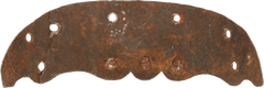 FINE BLUED AND GILT ARMOR LAME/PLATE - Fagan Arms