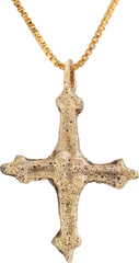 FINE EARLY CHRISTIAN CONVERT’S CROSS NECKLACE, 9th-11th CENTURY AD - Fagan Arms
