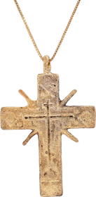 FINE LARGE EASTERN EUROPEAN CROSS, 17TH CENTURY