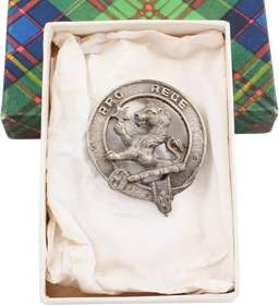 SCOTTISH PLAID BROOCH, C.1900 FOR CLAN MACFIE