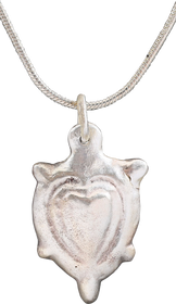 ANCIENT VIKING HEART PENDANT NECKLACE, 900-1050 AD