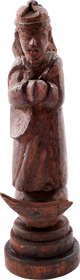 SPANISH SOUTHWEST CARVED RELIGIOUS WOOD FIGURE