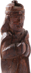 SPANISH SOUTHWEST CARVED RELIGIOUS WOOD FIGURE - Fagan Arms