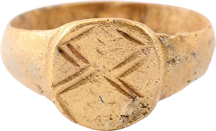MEDIEVAL EUROPEAN RING, C.900-1200 AD, SIZE 8 1/4 - Fagan Arms