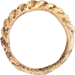 VIKING ROPED OR TWIST WEDDING RING, 866-1067 AD, SIZE 8 ¾ - Fagan Arms