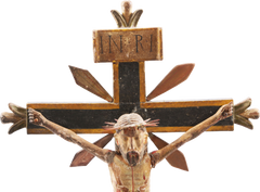 SPANISH COLONIAL CRUCIFICTION FIGURE - Fagan Arms