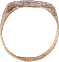 MEDIEVAL SORCERER'S PENTAGRAM RING, C.500-900 AD, SIZE 10 ¾ - Fagan Arms