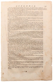 ACTUAL PAGE PRINTED BY BENJAMIN FRANKLIN in  IN 1752