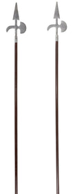 VICTORIAN HALBERDS, PAIR.