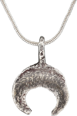 VERY RARE VIKING SILVER LUNAR PENDANT, 850-1050 AD - Fagan Arms