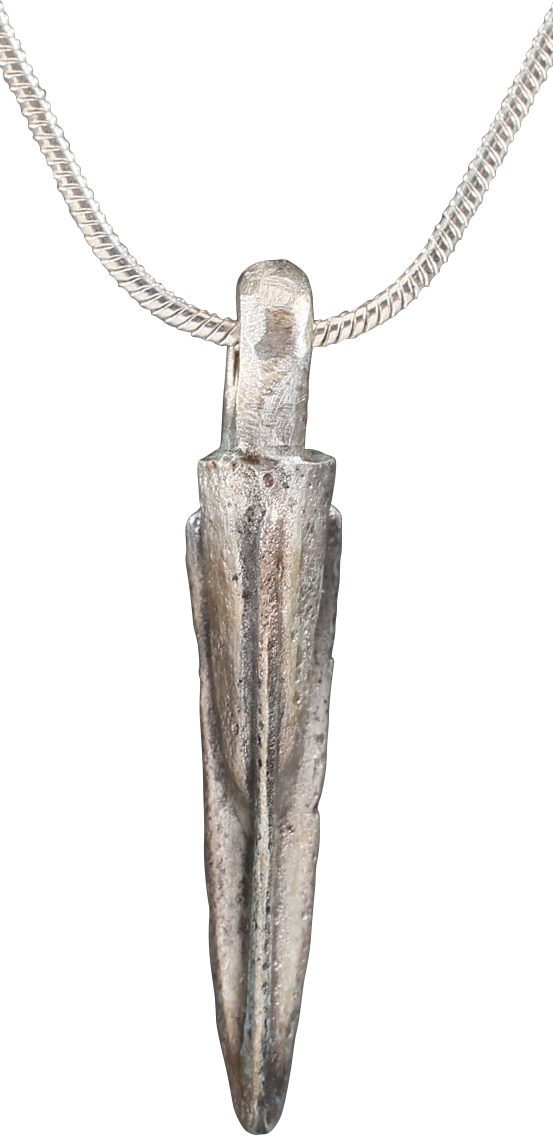 FINE GREEK ARROWHEAD PENDANT NECKLACE, 300-100 BC - Fagan Arms