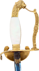 SUPERB BAVARIAN OFFICER’S SWORD, PERIOD OF MAD PRINCE LUDWIG. - Fagan Arms