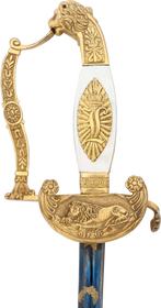 SUPERB BAVARIAN OFFICER’S SWORD, PERIOD OF MAD PRINCE LUDWIG.