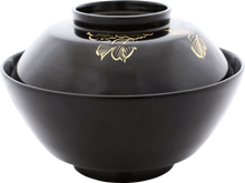 JAPANESE LACQUER BOWL AND COVER, LATE MEIJI PERIOD