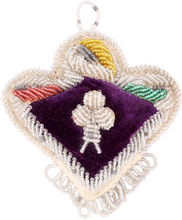 WOODLAND INDIAN PIN CUSHION C.1900