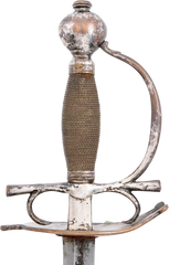 EUROPEAN SILVERED HILT OFFICER’S RAPIER, MID 18TH CENTURY - Fagan Arms